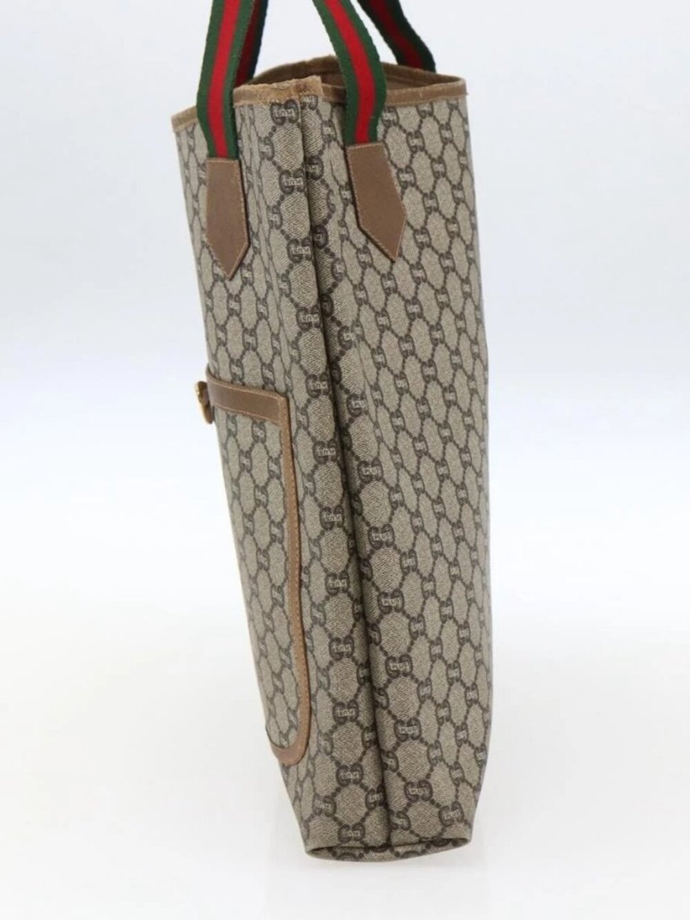 GUCCI GG Plus Supreme Web Sherry Line Tote Bag - Picture 7 of 16